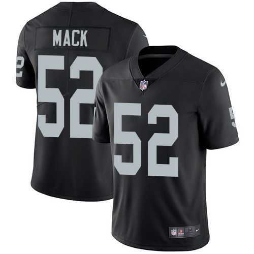 Nike Oakland Raiders #52 Khalil Mack Black Team Color NFL Vapor Untouchable Limited Jersey,We sell and wholesale Nike Oakland Raiders #52 Khalil Mack Black Team Color NFL Vapor Untouchable Limited Jersey on line form chian!